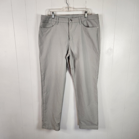 Lululemon ABC Classic-Fit Pant 30" Utilitech Pants Mens Size 36 Gray Activewear - Picture 4 of 11